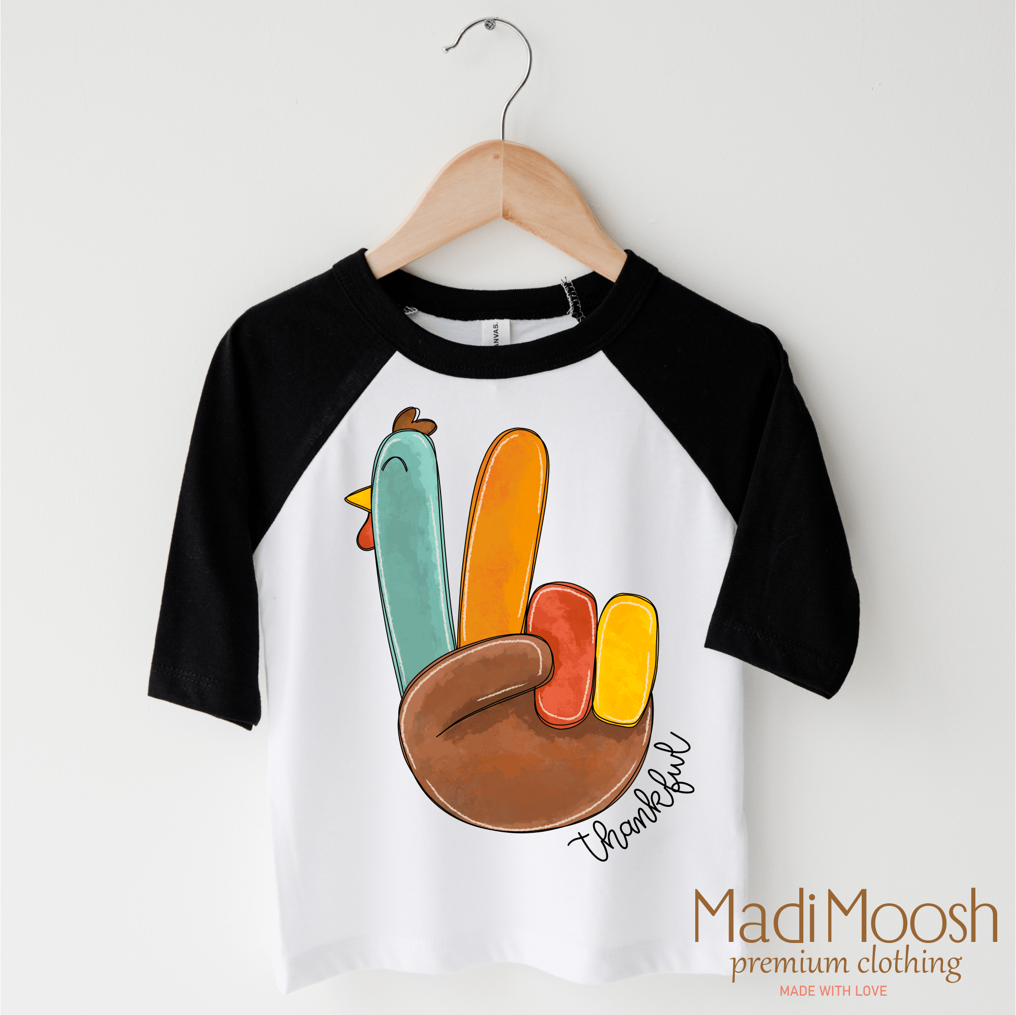 Thankful Turkey Thanksgiving Shirt - Thanksgiving Tee - Che Cose Belle