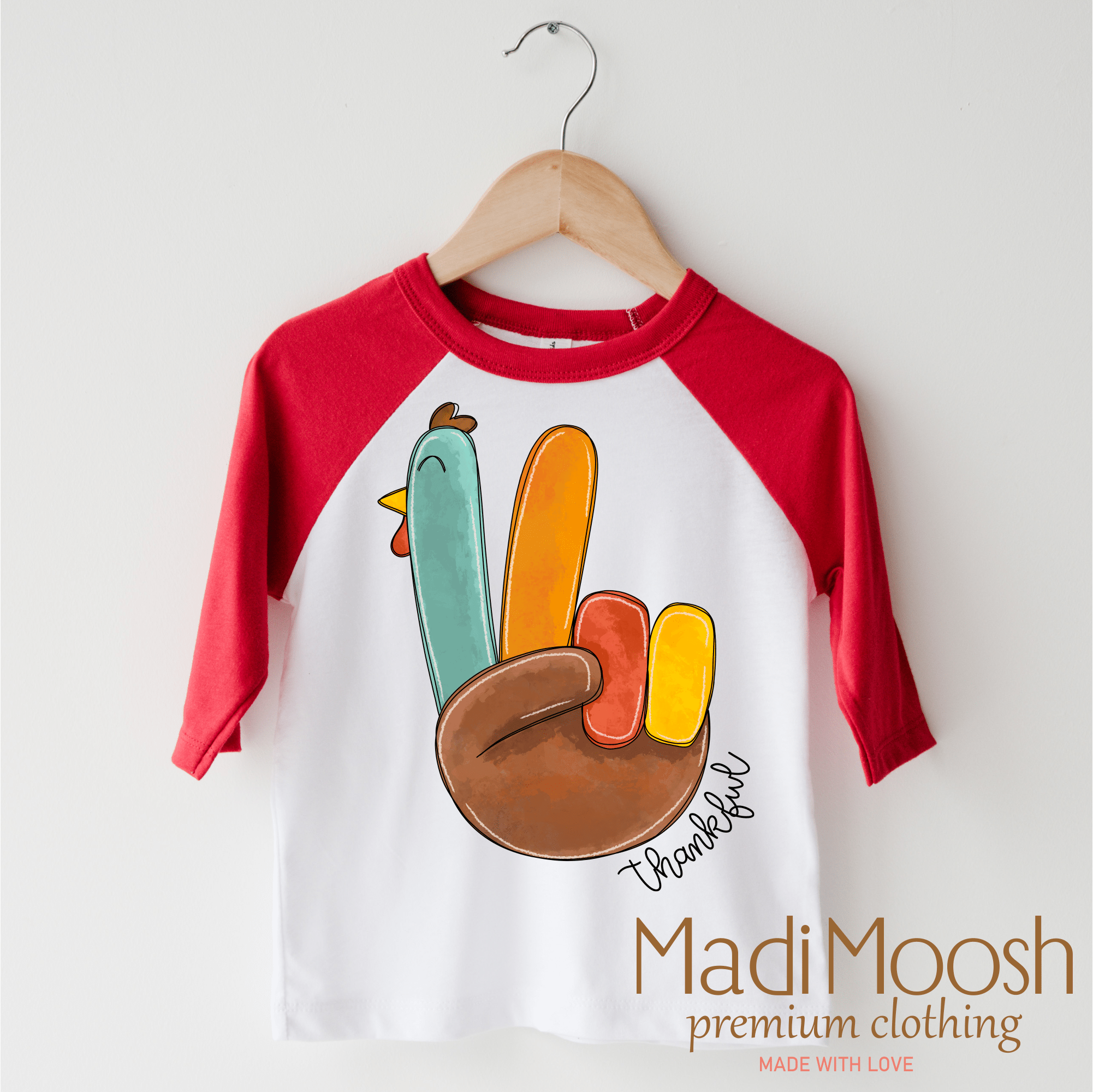 Thankful Turkey Thanksgiving Shirt - Thanksgiving Tee - Che Cose Belle
