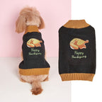 Thanksgiving Pet Clothes Lapel Retro Plaid Contrast Color - Che Cose Belle