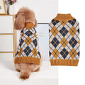 Thanksgiving Pet Clothes Lapel Retro Plaid Contrast Color - Che Cose Belle