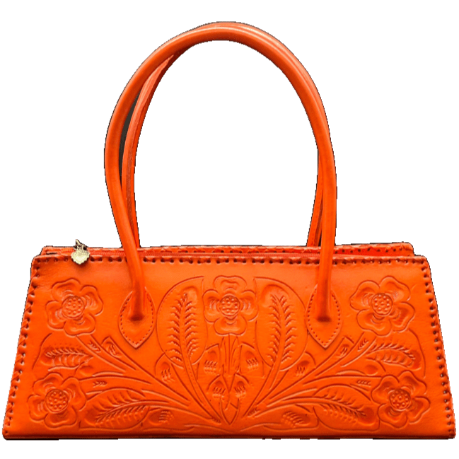 The Abby| Floral Hand-Tooled Leather Clutch & Crossbody - Che Cose Belle