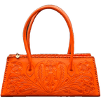 The Abby| Floral Hand-Tooled Leather Clutch & Crossbody - Che Cose Belle