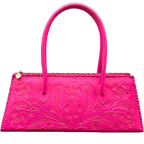 The Abby| Floral Hand-Tooled Leather Clutch & Crossbody - Che Cose Belle