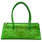 The Abby| Floral Hand-Tooled Leather Clutch & Crossbody - Che Cose Belle