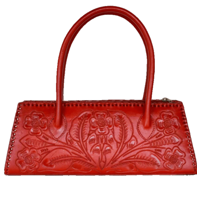 The Abby| Floral Hand-Tooled Leather Clutch & Crossbody - Che Cose Belle
