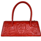 The Abby| Floral Hand-Tooled Leather Clutch & Crossbody - Che Cose Belle