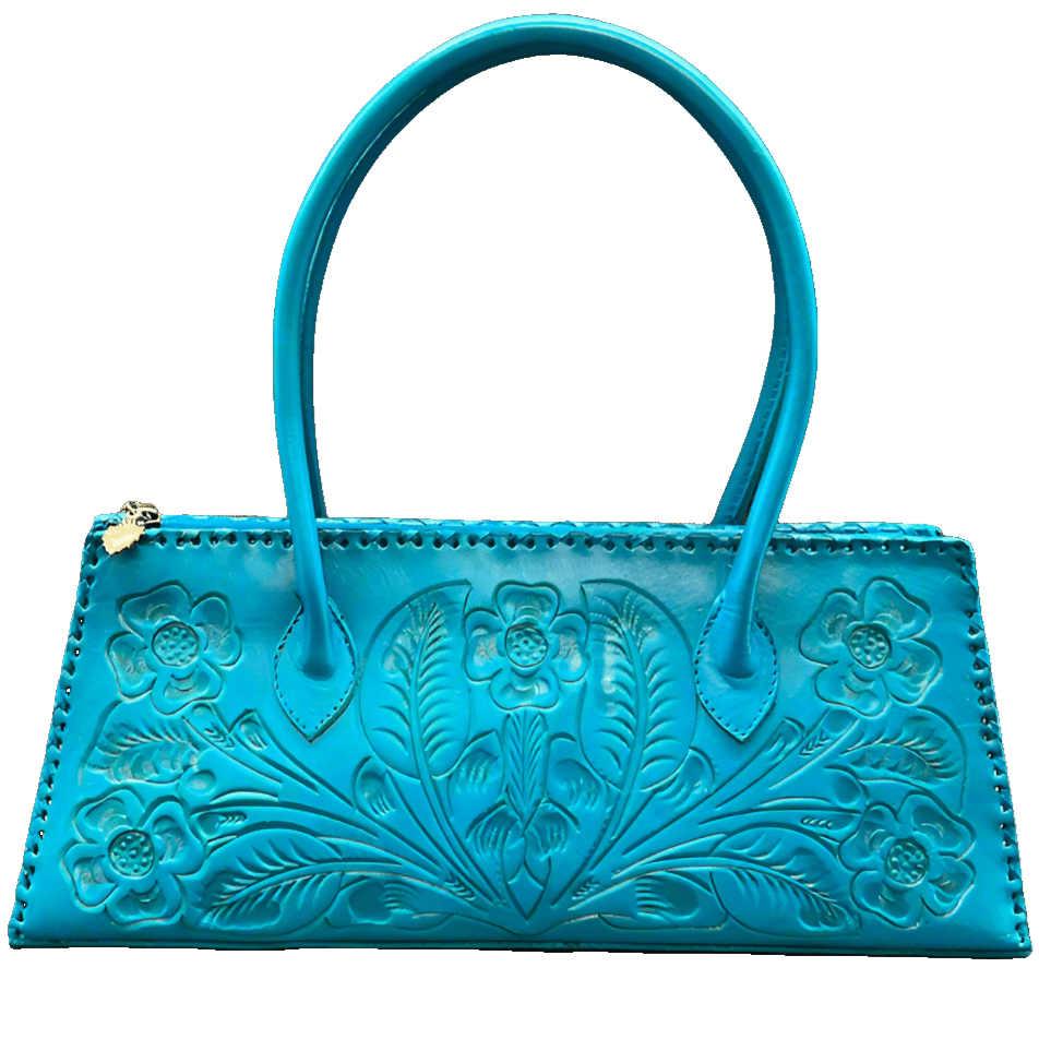 The Abby| Floral Hand-Tooled Leather Clutch & Crossbody - Che Cose Belle