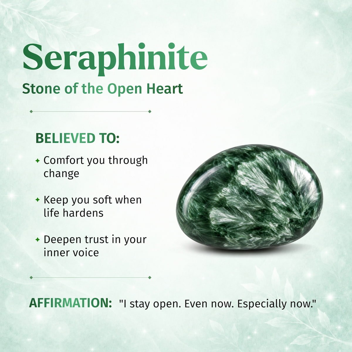 The Angel by My Side – Rare Seraphinite Pendant - Che Cose Belle