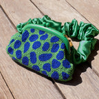 the Arnoldi Jade Clutch Bag In Lush Green & Blue - Che Cose Belle