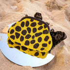 The Arnoldi Venom Clutch Bag In Black & Yellow - Che Cose Belle
