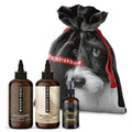 THE BIG DELUXE DOGGY BAG — Luxury Dog Grooming Kit with 16oz Coat - Specific Shampoo, Conditioner & Signature Scent - Che Cose Belle