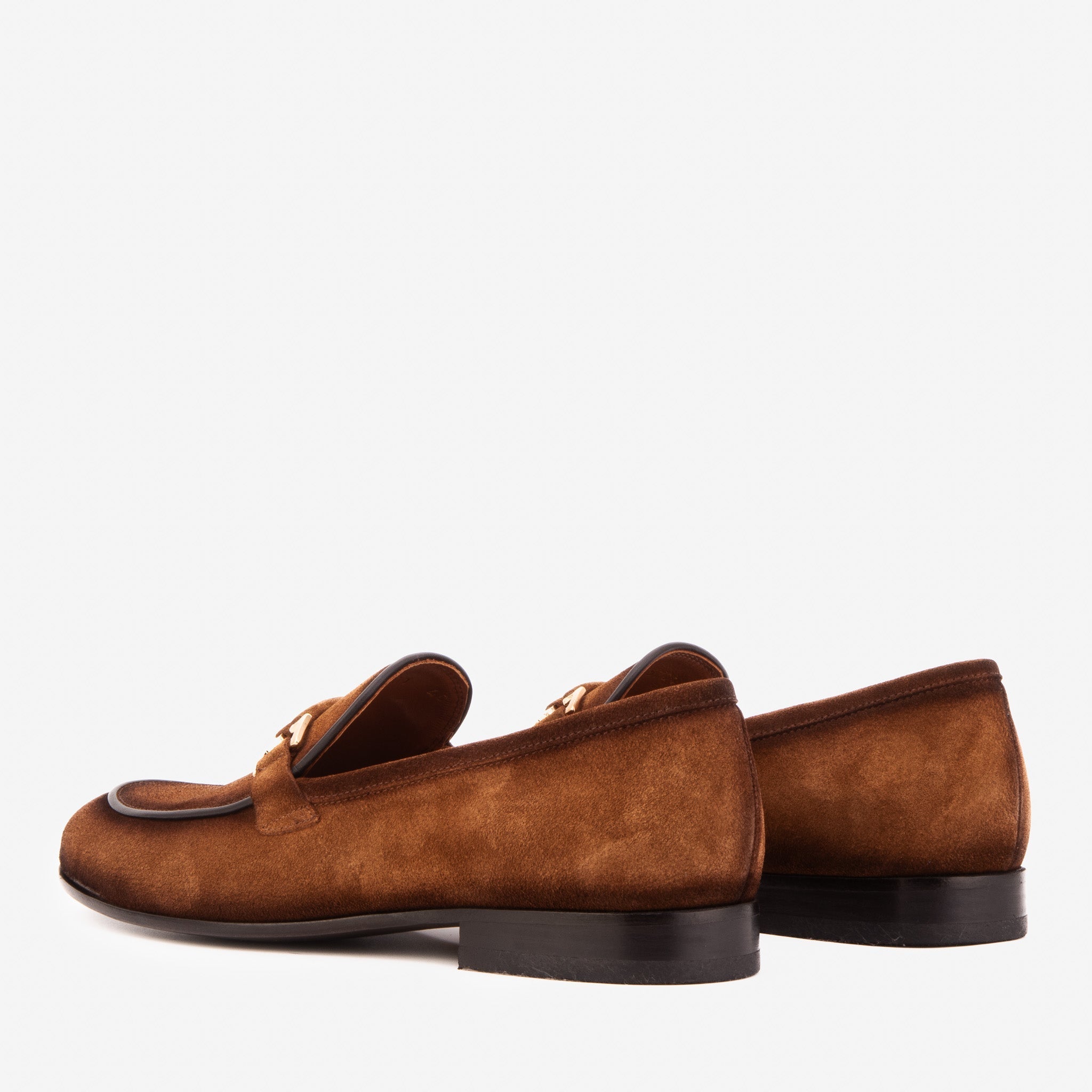The Brooks Brown Suede Bit Loafer Men Shoe - Che Cose Belle