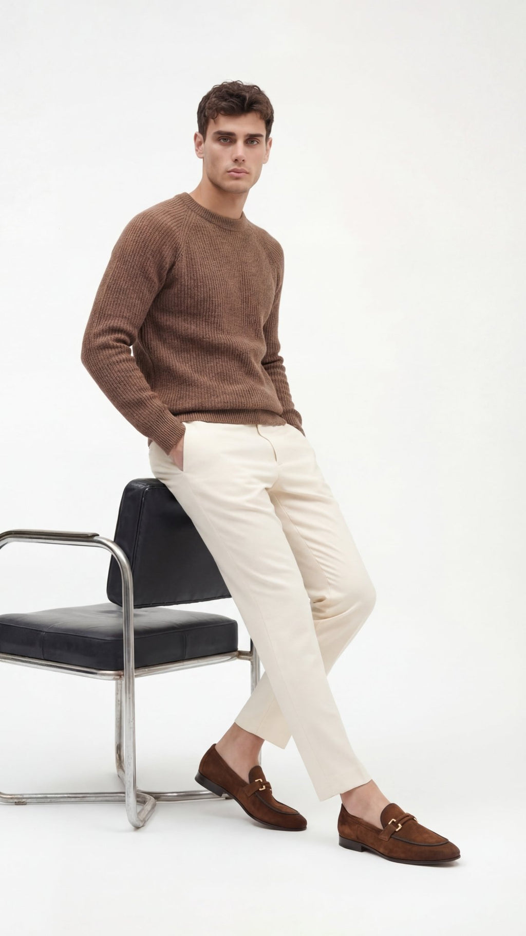 The Brooks Brown Suede Bit Loafer Men Shoe - Che Cose Belle