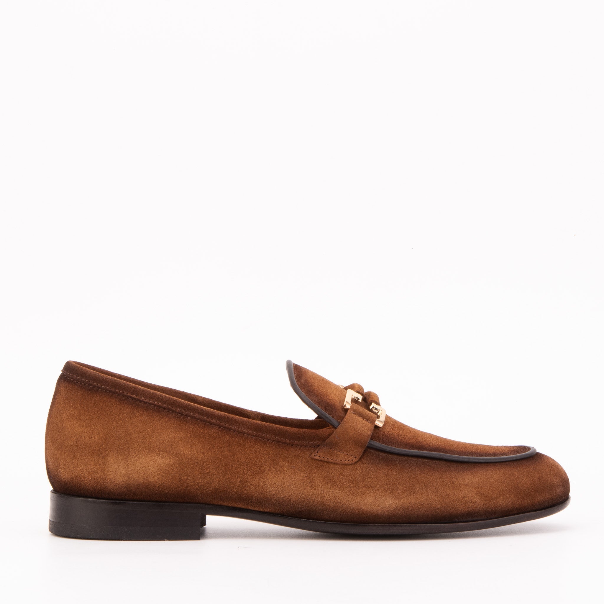The Brooks Brown Suede Bit Loafer Men Shoe - Che Cose Belle
