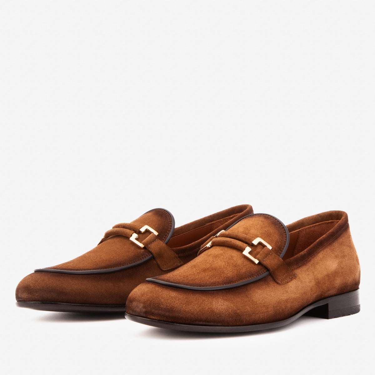 The Brooks Brown Suede Bit Loafer Men Shoe - Che Cose Belle