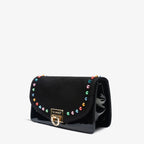 The Caris Black Leather Handbag - Che Cose Belle