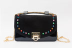 The Caris Black Leather Handbag - Che Cose Belle