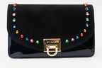 The Caris Black Leather Handbag - Che Cose Belle