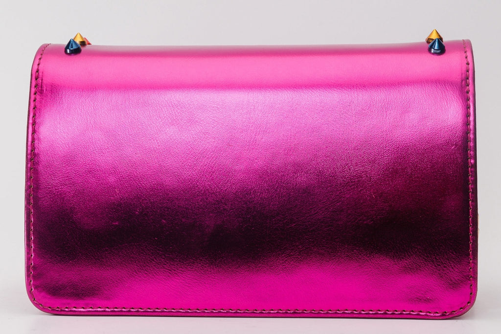 The Caris Fuchsia Leather Handbag - Che Cose Belle