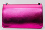 The Caris Fuchsia Leather Handbag - Che Cose Belle
