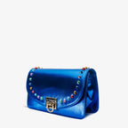 The Caris Sax Blue Leather Handbag - Che Cose Belle