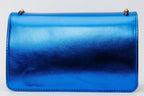The Caris Sax Blue Leather Handbag - Che Cose Belle