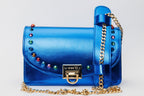 The Caris Sax Blue Leather Handbag - Che Cose Belle