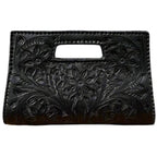 The Caroline| Hand-Tooled Leather Clutch & Crossbody - Che Cose Belle