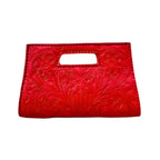 The Caroline| Hand-Tooled Leather Clutch & Crossbody - Che Cose Belle