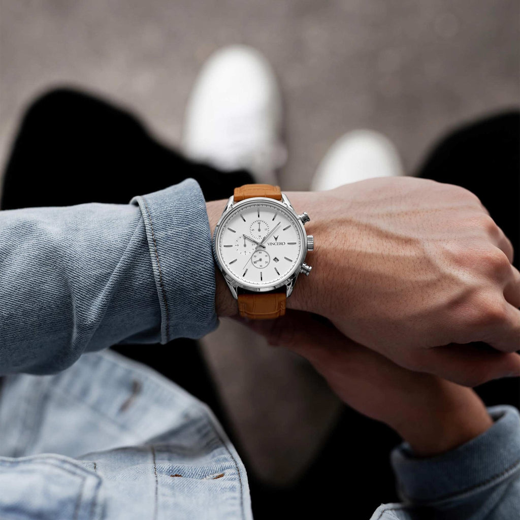 The Chrono S2 40mm - Silver/Tan - Che Cose Belle