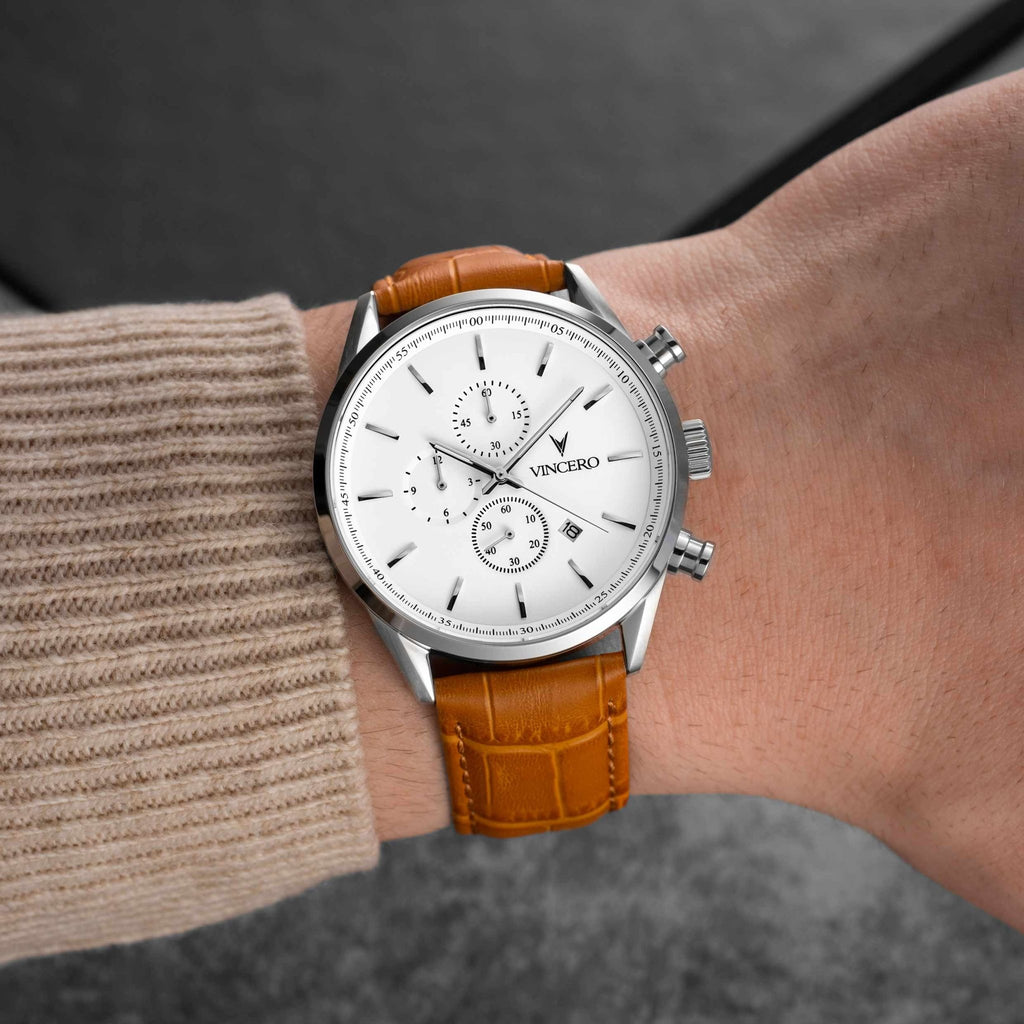 The Chrono S2 40mm - Silver/Tan - Che Cose Belle
