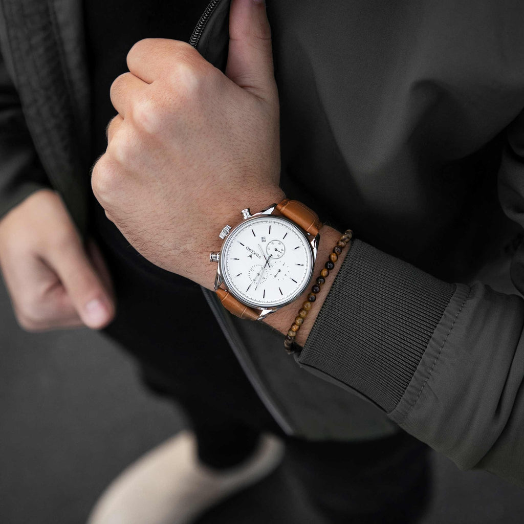 The Chrono S2 40mm - Silver/Tan - Che Cose Belle