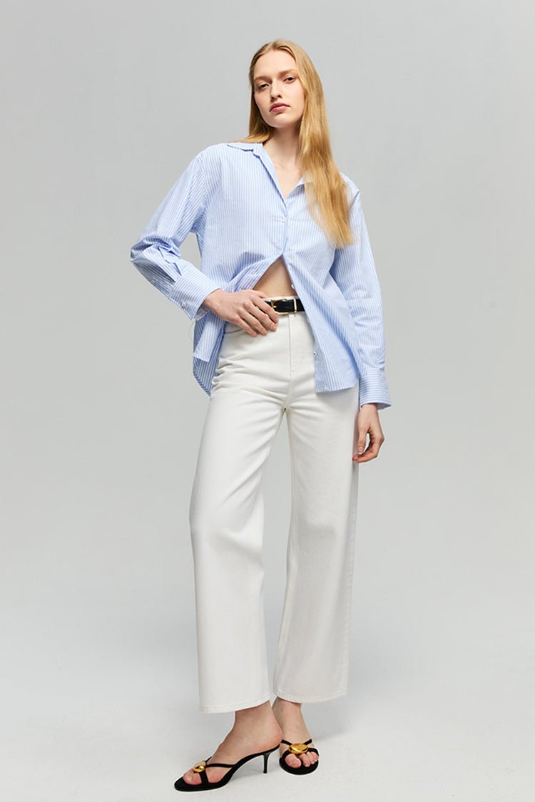 The Cityer Crop Wide Jeans HJ009 - Che Cose Belle
