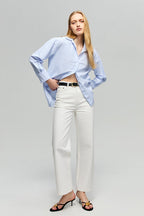 The Cityer Crop Wide Jeans HJ009 - Che Cose Belle