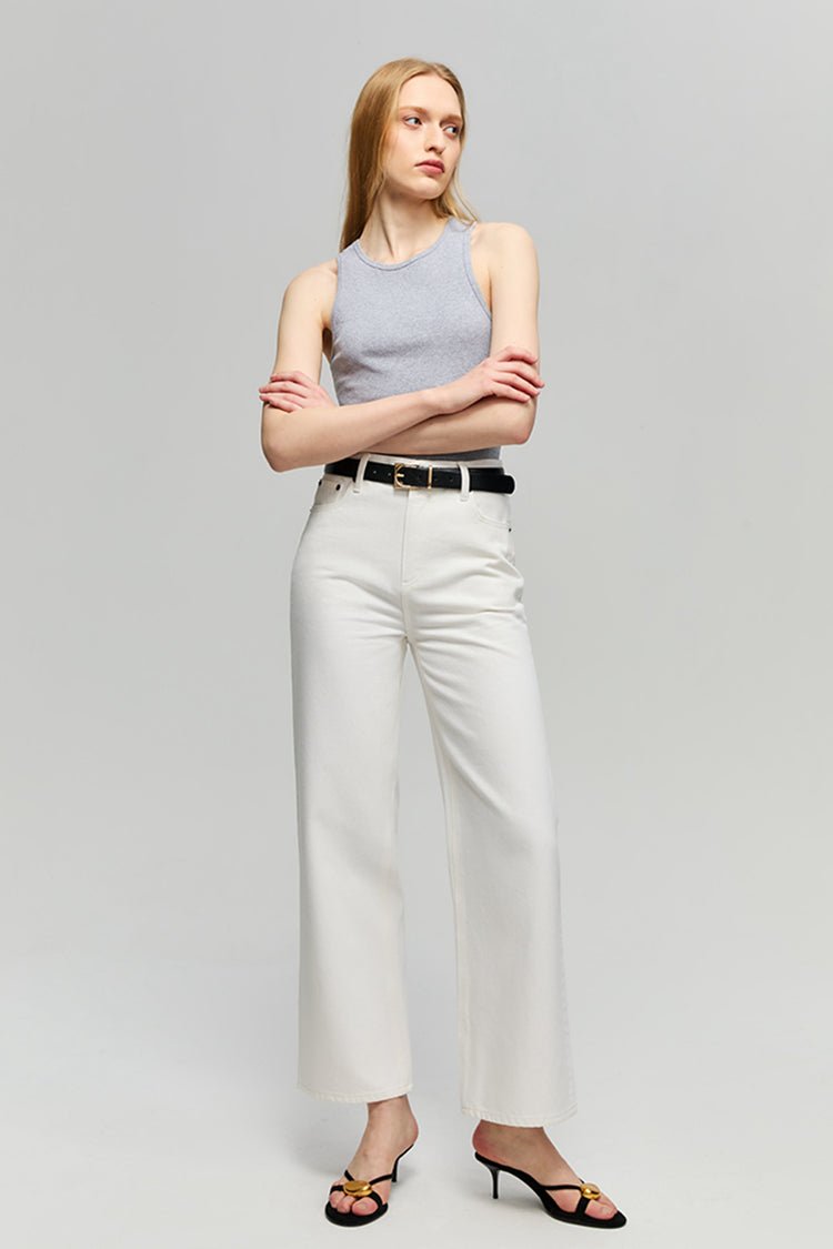 The Cityer Crop Wide Jeans HJ009 - Che Cose Belle