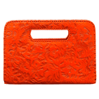 The Claire| Hand-Tooled Leather Statement Clutch - Che Cose Belle
