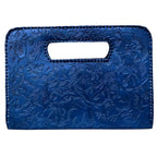 The Claire| Hand-Tooled Leather Statement Clutch - Che Cose Belle