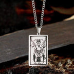The Devil Major Arcana Tarot Stainless Steel Necklace - Che Cose Belle