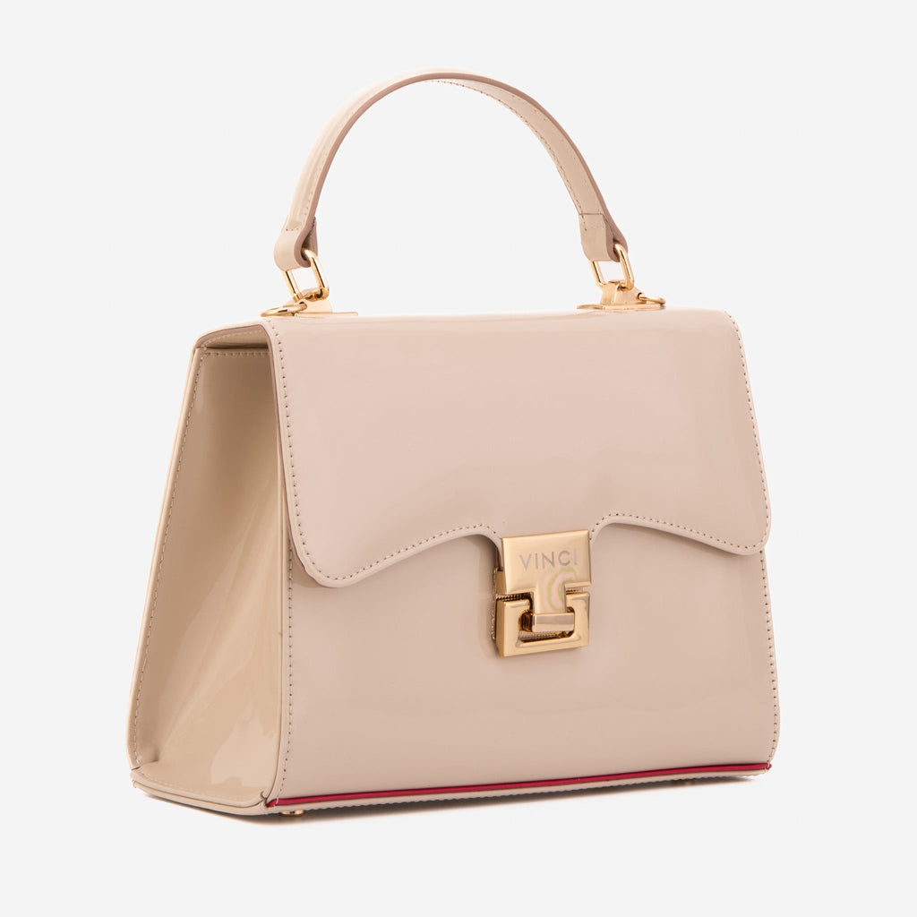 The Ege Beige Leather Handbag - Che Cose Belle