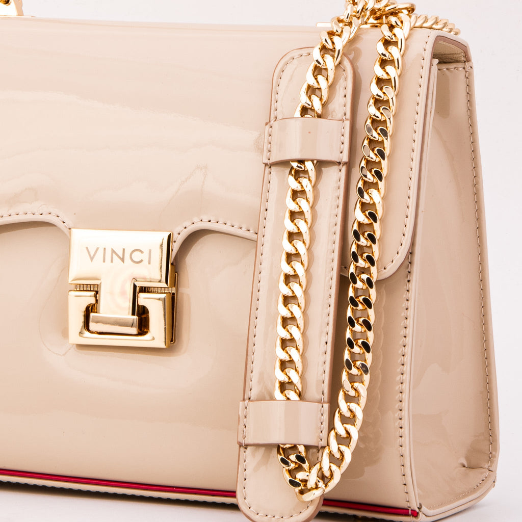 The Ege Beige Leather Handbag - Che Cose Belle