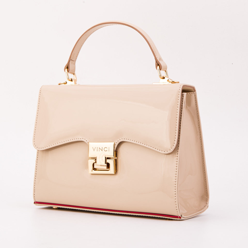 The Ege Beige Leather Handbag - Che Cose Belle