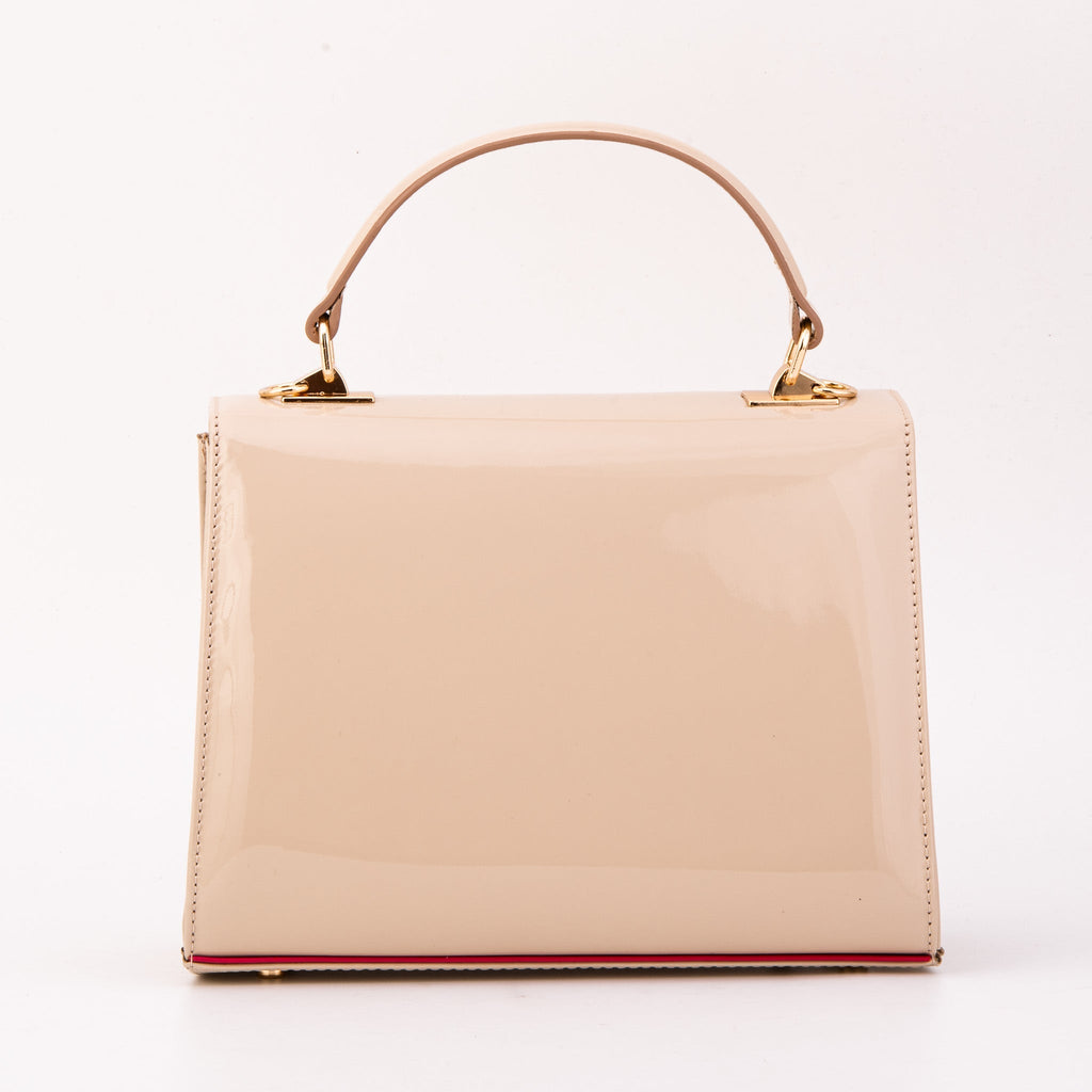 The Ege Beige Leather Handbag - Che Cose Belle
