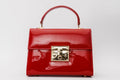The Ege Red Patent Leather Handbag - Che Cose Belle