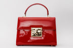 The Ege Red Patent Leather Handbag - Che Cose Belle