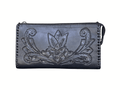 The Ella| Hand-Tooled Leather Clutch & Crossbody - Che Cose Belle