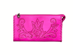 The Ella| Hand-Tooled Leather Clutch & Crossbody - Che Cose Belle