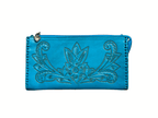The Ella| Hand-Tooled Leather Clutch & Crossbody - Che Cose Belle