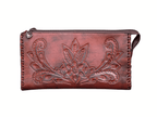 The Ella| Hand-Tooled Leather Clutch & Crossbody - Che Cose Belle