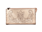 The Ella| Hand-Tooled Leather Clutch & Crossbody - Che Cose Belle