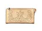 The Ella| Hand-Tooled Leather Clutch & Crossbody - Che Cose Belle